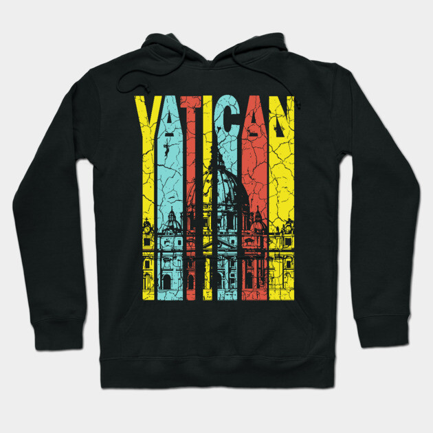 Vatican Retro Pastel - St. Paul's Cathedral Hoodie by TuncGK