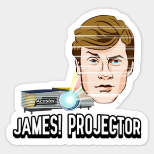 James! Projector Sticker