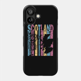 Scotland Retro Pastel Map & Flag Phone Case