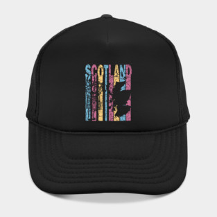 Scotland Retro Pastel Map & Flag Hat
