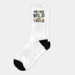 Young Wild and Three: Fun and Creative Ideas for Celebrating a 3rd Birthday with a Dinosaur Theme Socks