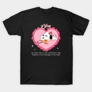 libra cartoon puppy dog T-Shirt