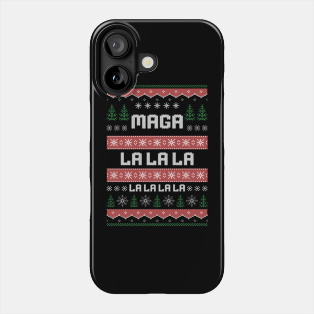 Donald Trump funny Christmas Phone Case by QuirkyQuest Creations