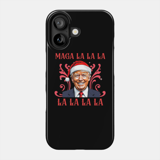 Donald Trump funny Christmas Phone Case by QuirkyQuest Creations