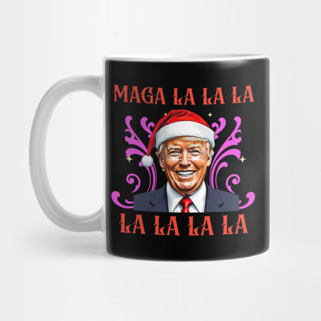 MAGA-la-la-la Funny Donald Trump Christmas by QuirkyQuest Creations