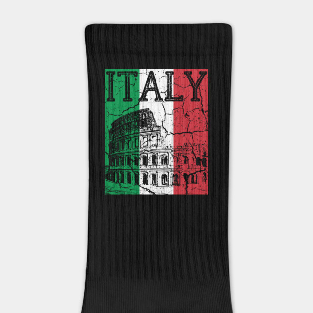 Italy - Colosseum - Grunger Retro Flag by TuncGK