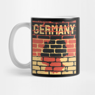 Germany Flag - Berlin Wall - Grunge Mug