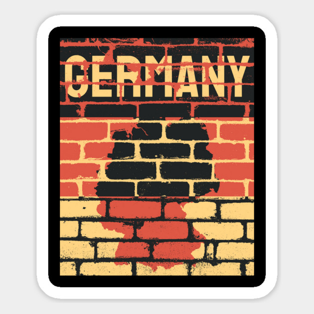 Germany Flag - Berlin Wall - Grunge Magnet by TuncGK