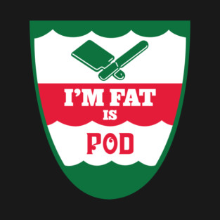 I'm Fat Podcast Pizza Design T-Shirt