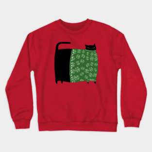 Chonky Christmas Sweater Cat Crewneck Sweatshirt