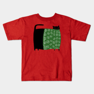 Chonky Christmas Sweater Cat Kids T-Shirt