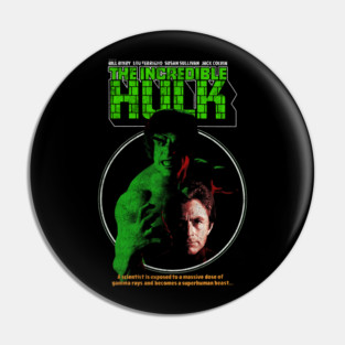 Hulk, DISTRESSED, Bruce Banner, Lou Ferrigno Pin