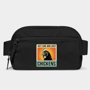 Just A Girl Who Loves Chickens, Fun Gifts, Retro Design for Chicken Lovers Bag