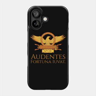 Audentes Fortuna Iuvat - Inspiring Classical Latin Saying Phone Case