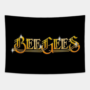 Golden Age Bee Gess Band Logo Tapestry