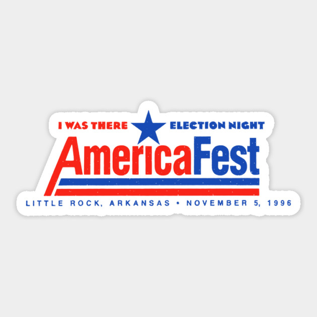 AmericaFest '96 Sticker by rt-shirts