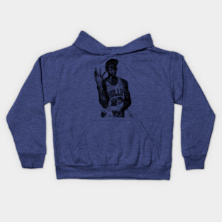 Michael Jordan Cigar - Vintage Halftone Kids Hoodie