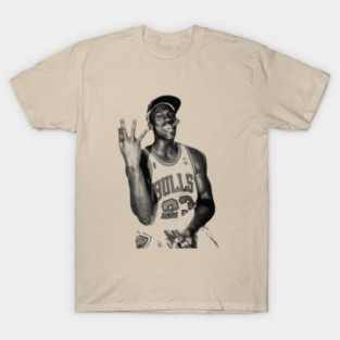 Michael Jordan Cigar - Vintage Halftone T-Shirt