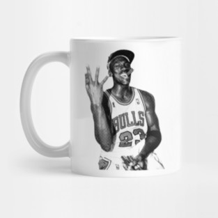 Michael Jordan Cigar - Vintage Halftone Mug