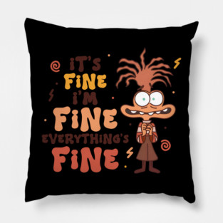 Im fine Vintage Movie Pillow