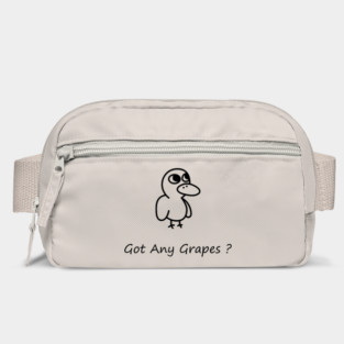 GOT ANY GRAPES ? BLACK OUTLINE Bag