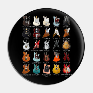 Guitar Collectors 25 Iconic Guitar Body Shapes Pin