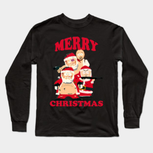 Jesus | Santa Claus | Merry Christmas | South Park Long Sleeve T-Shirt