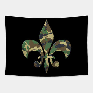 CAMO Fleur Del Lis NOLA New Orleans Tapestry