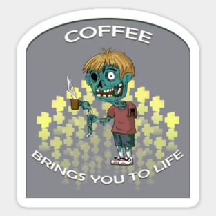 COFFEE ZOMBIE Sticker