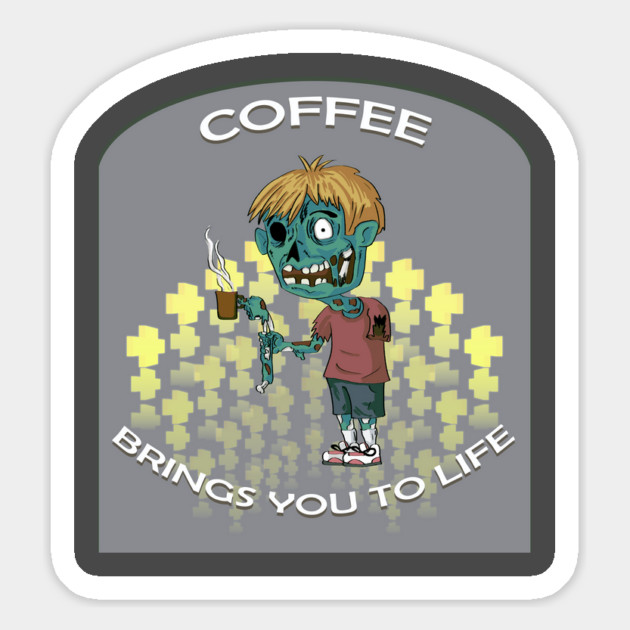 COFFEE ZOMBIE Magnet by droidmonkey
