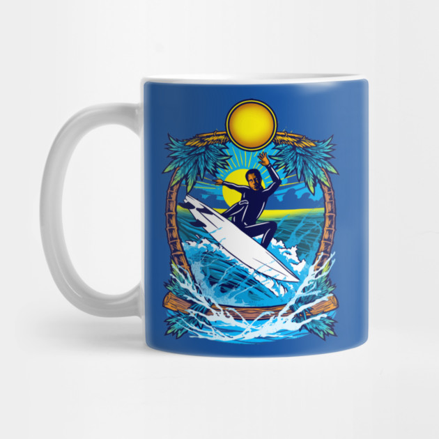 Surfing At The beach by Urbanprint