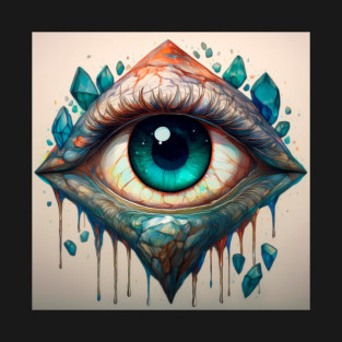 Surreal Eye with Crystals T-Shirt