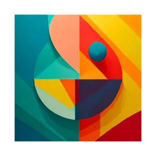 Abstract Geometric Art T-Shirt