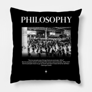 George Carlin Philosophy Pillow