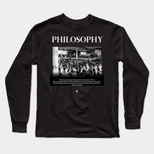 George Carlin Philosophy Long Sleeve T-Shirt
