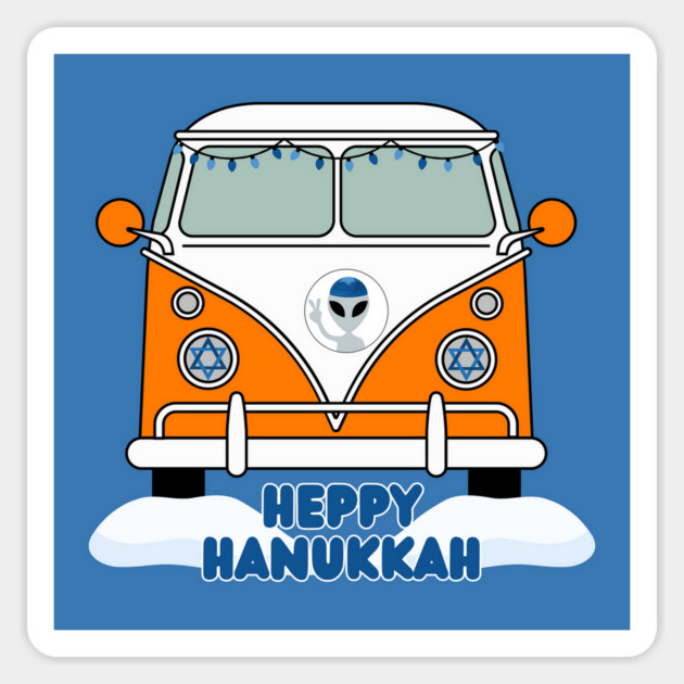 Heppy Hanukkah Magnet by Stars Hollow Mercantile