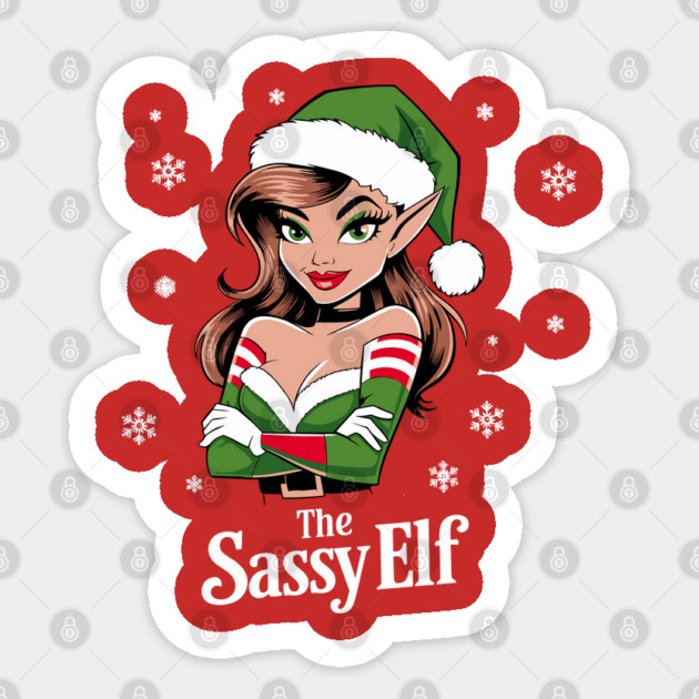 Sassy Christmas Elf Playful Attitude Sticker by Anticorporati