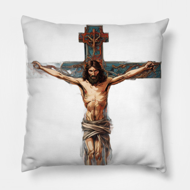 Jesus Save Me Pillow by animegirlnft