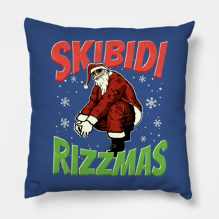 Skibidi rizzmas Pillow