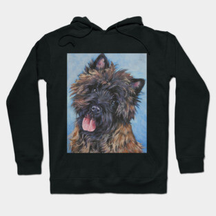 Cairn Terrier Fine Art Painting Hoodie