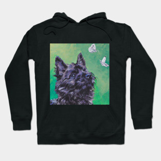 Cairn Terrier Fine Art Painting Hoodie