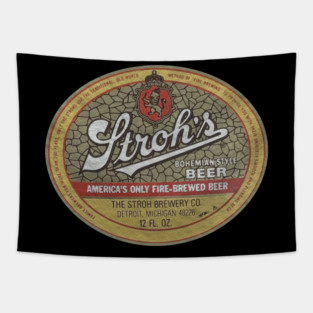 Stroh's Beer - Retro Style Tapestry