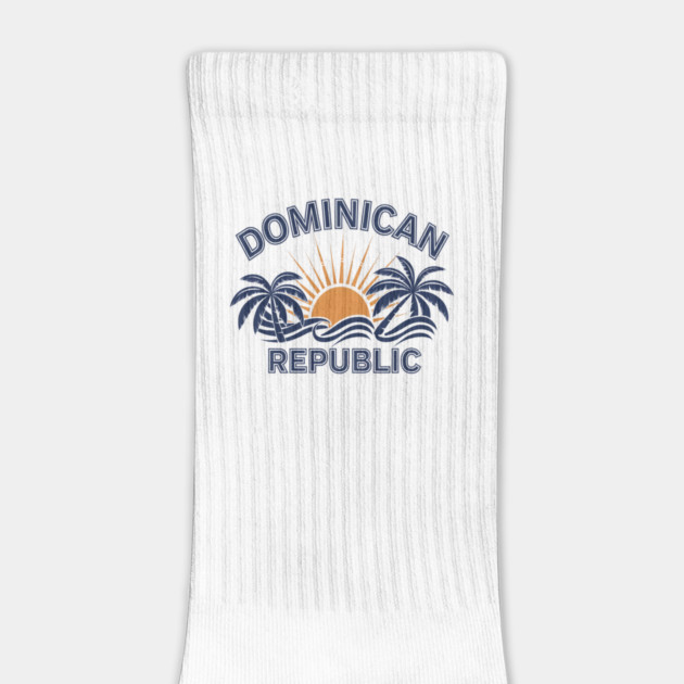Dominican Republic, Vibrant Tropical Design for Caribbean Lovers by Pixel Threads 