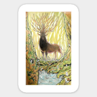 mononoke spirit of the forest Sticker