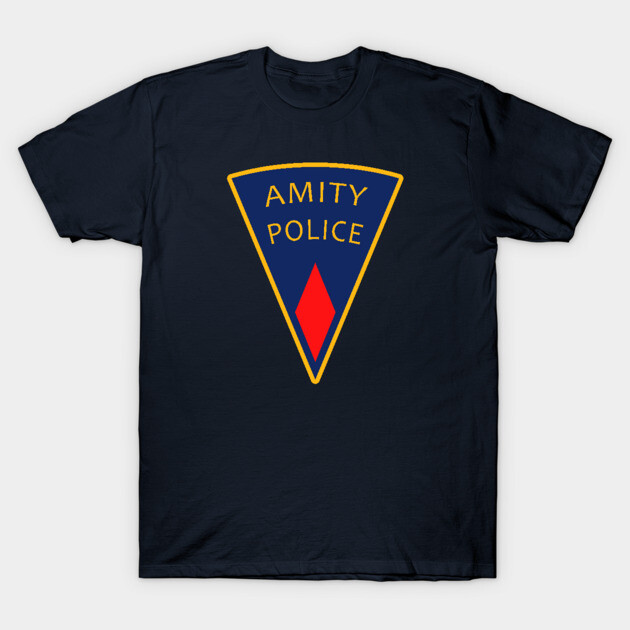 Amity Police Jaws T-Shirt TeePublic