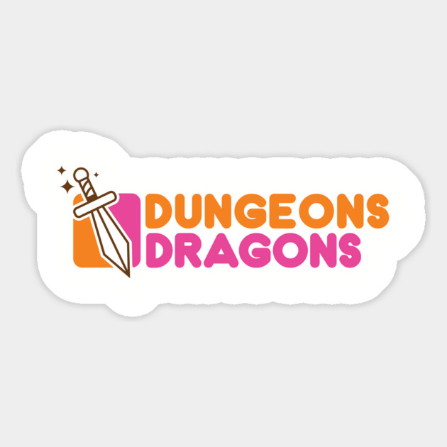 Dungeons and Dragons and Dunkin and Donuts Magnet by stayfrostybro