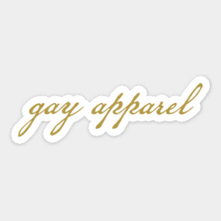 Christmas Carol Lyric Gay Apparel Sticker