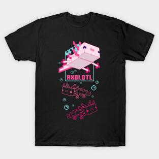 minecraft: axolotl madness T-Shirt