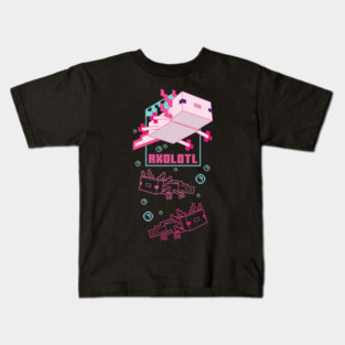 minecraft: axolotl madness Kids T-Shirt