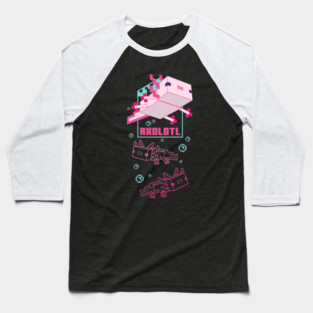 minecraft: axolotl madness Baseball T-Shirt
